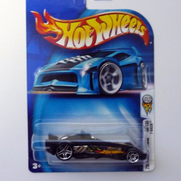 Hot Wheels F-Racer #030 First Editions 30/100 Black Die-Cast Car 2004 - Picture 1 of 1